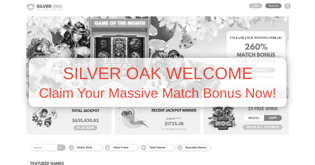 Silveroak Casino Promo Codes: Your Official Guide to Real Rewards